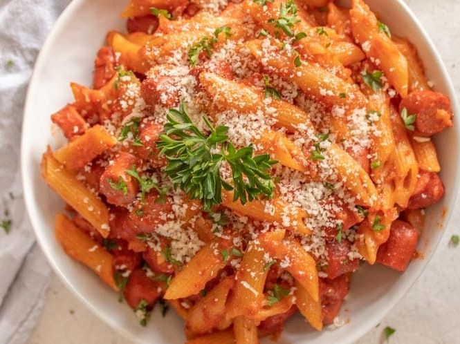 Hot Dog Pasta Vegan