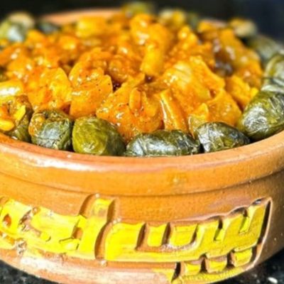 Grape Leaves Casserole With Knuckles