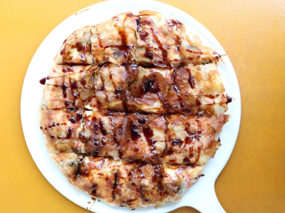 Rosemary chicken and Pomegranate molasses feteer