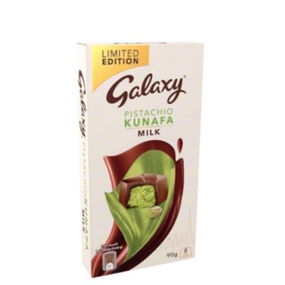 Galaxy Dark Chocolate with Kunafa and Pistachios