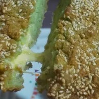 Large Hot Taameya Patty Stuffed with Roumi Cheese