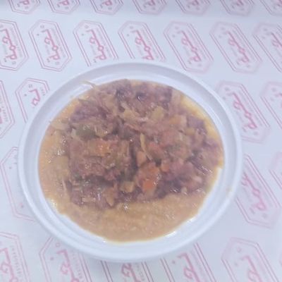Foul with sausage