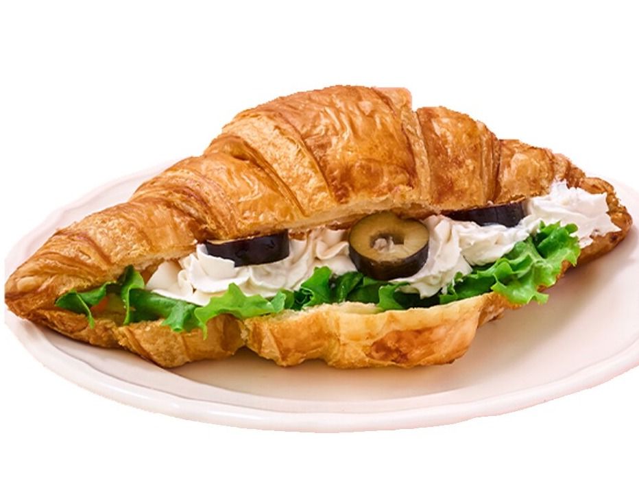 Olive & Cheese Croissant Sandwich