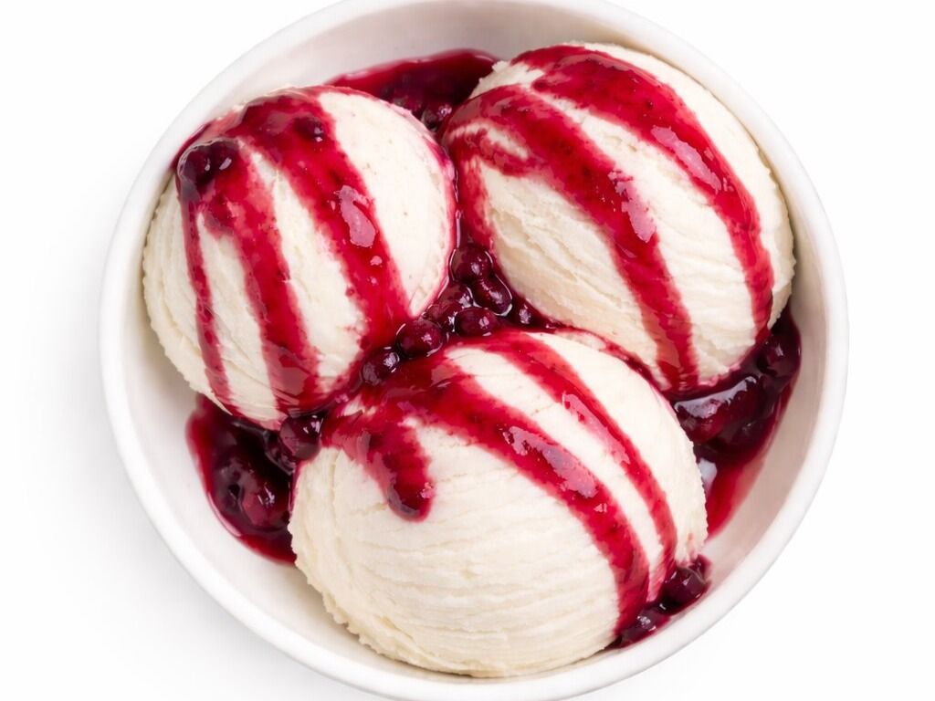 Yogurt & Berries Ice Cream
