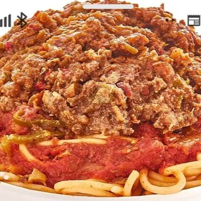 طاجن كفتة بالكشري