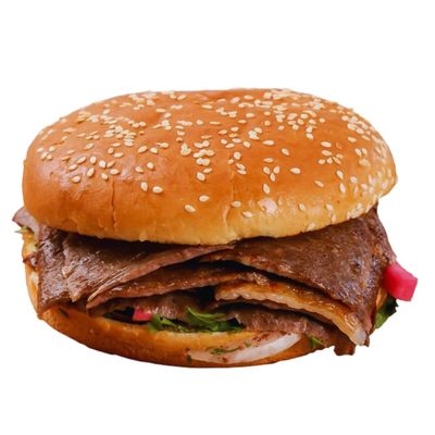 ساندويتش شاورما لحم بالخبز