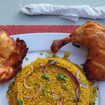 Half chicken meal
