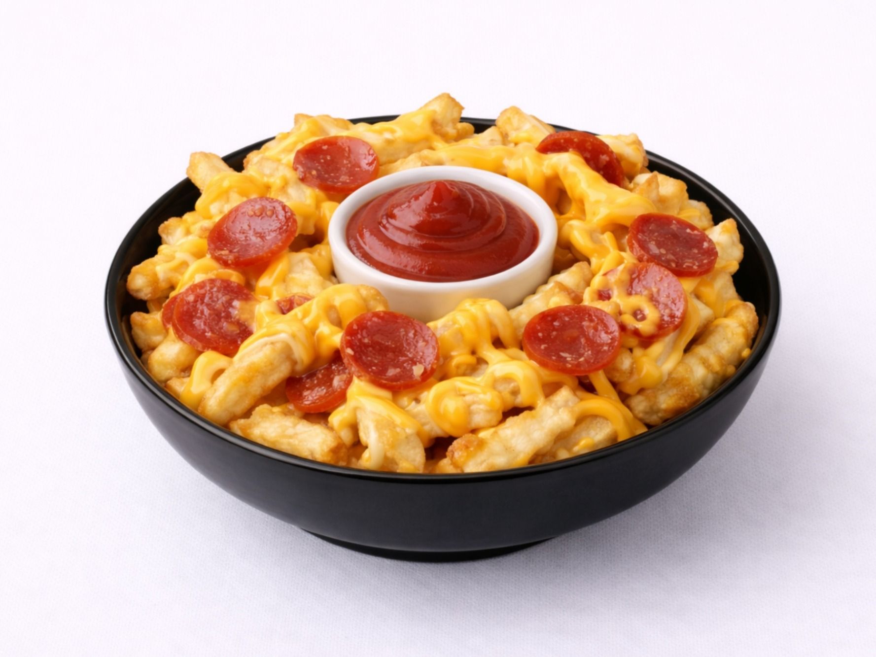 French Fries With Pepperoni And Cheese