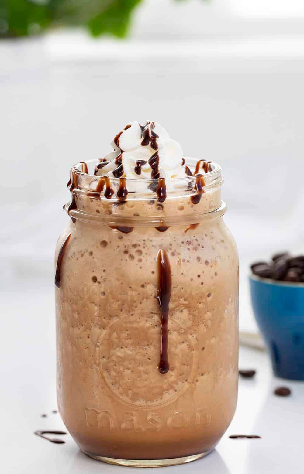 frappuccino chocolate with delicious cream