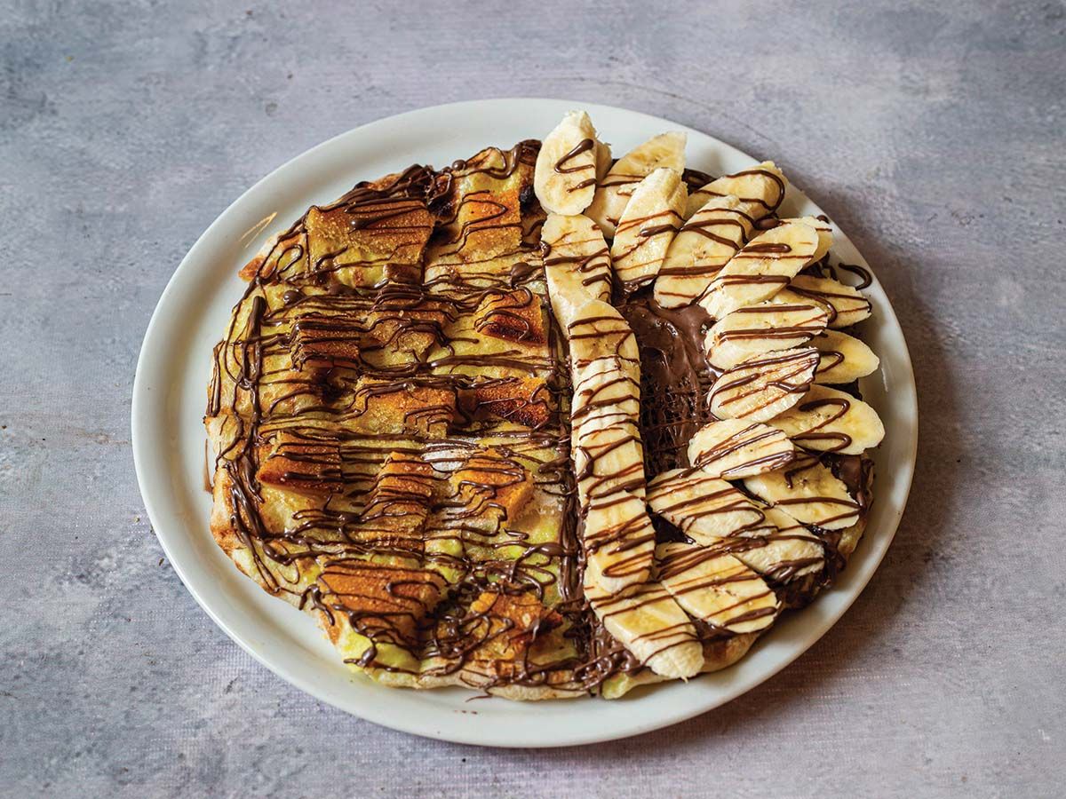Chocolate Basbousa Pie