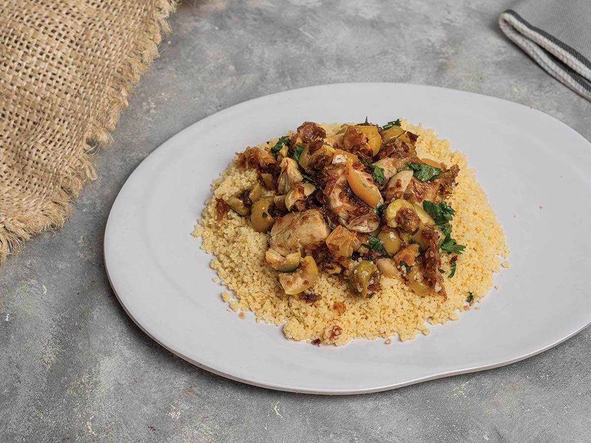 Moroccan Chicken Tajine With Couscous