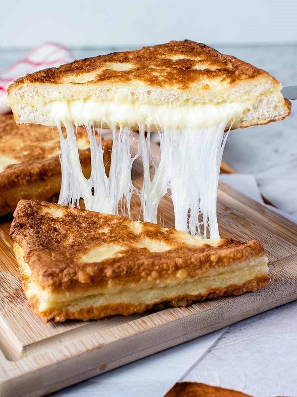 Fried Cheese With Mozzarella Sandwich