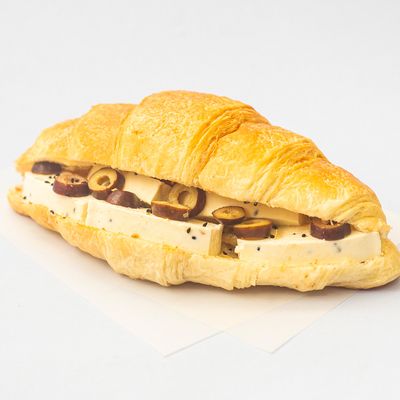 Cheese and olive croissant