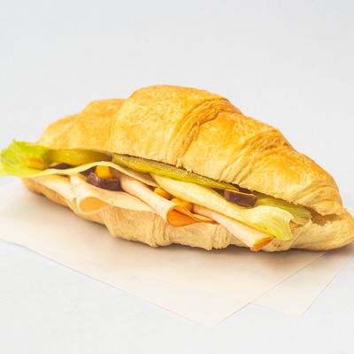 Cheese and smoked turkey croissant