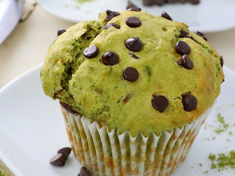 Matcha Chocolate Chips Maffins