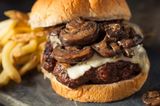 Mushroom Beef Burger Sandwich