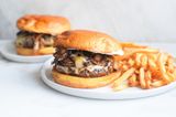 Burger Mushroom And Swis Sandwich