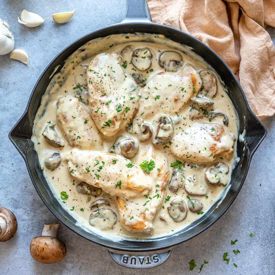 Chicken With Mushroom Sauce Meal