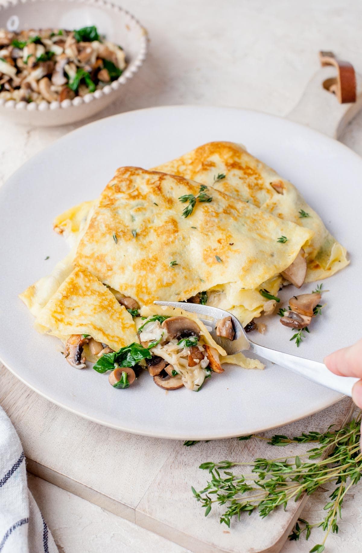 Mushroom Crepe