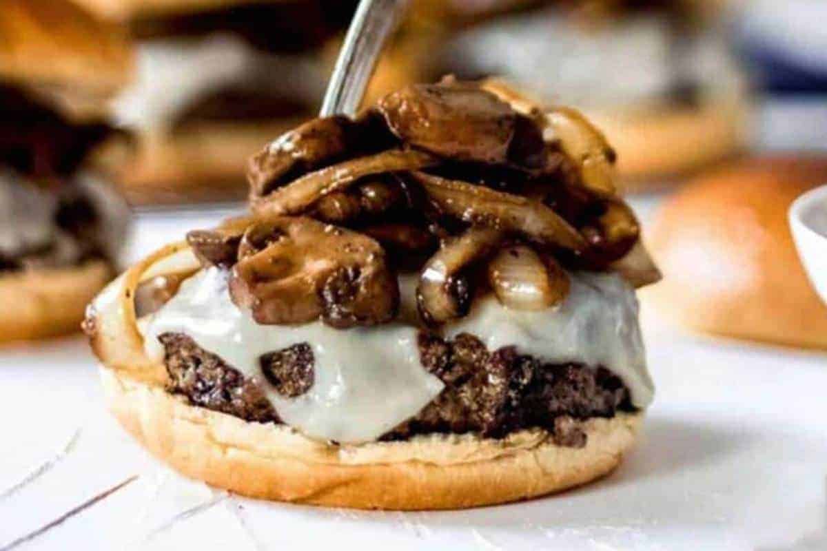 Mega Mushroom Cheese Burger