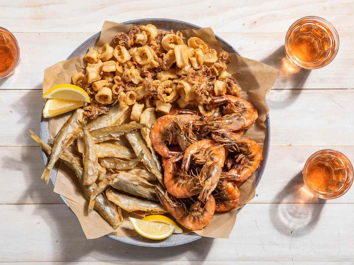 Napoletana Crab Squid And Shrimp Pasta