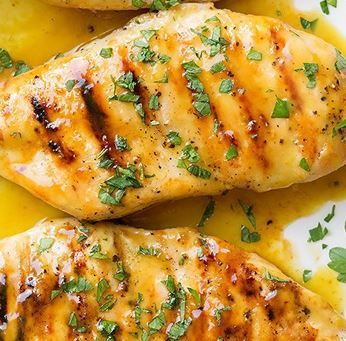 grilled chicken with mustard sauce