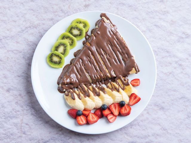 Chocolate And Fruit Crepe