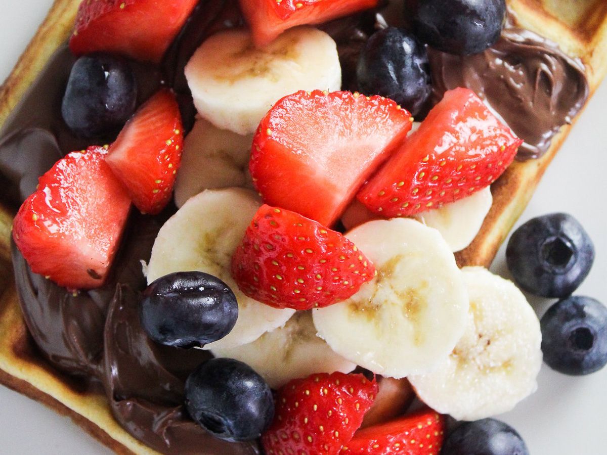 Nutella and Fruits Waffle