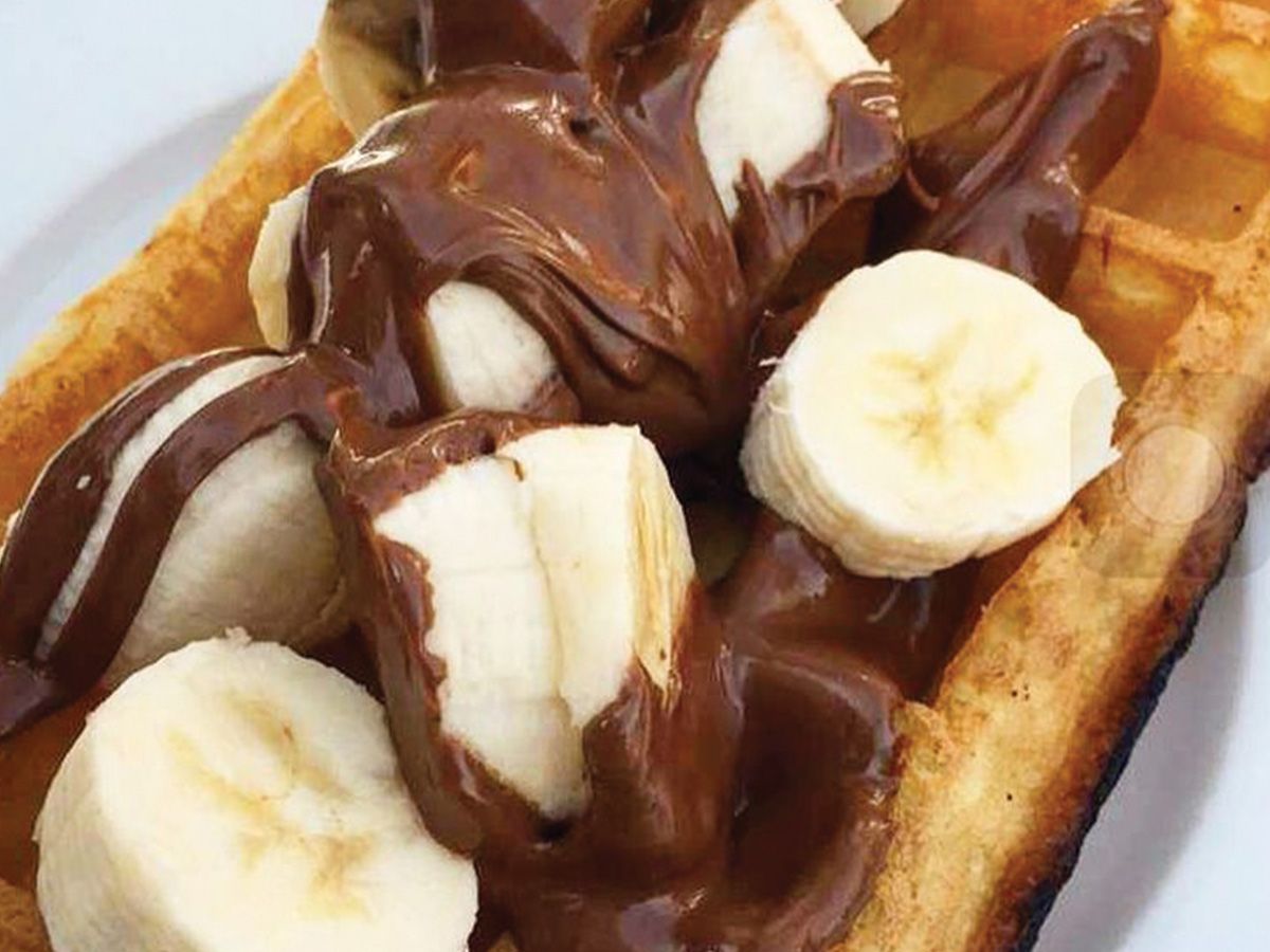 Nutella banana waffle