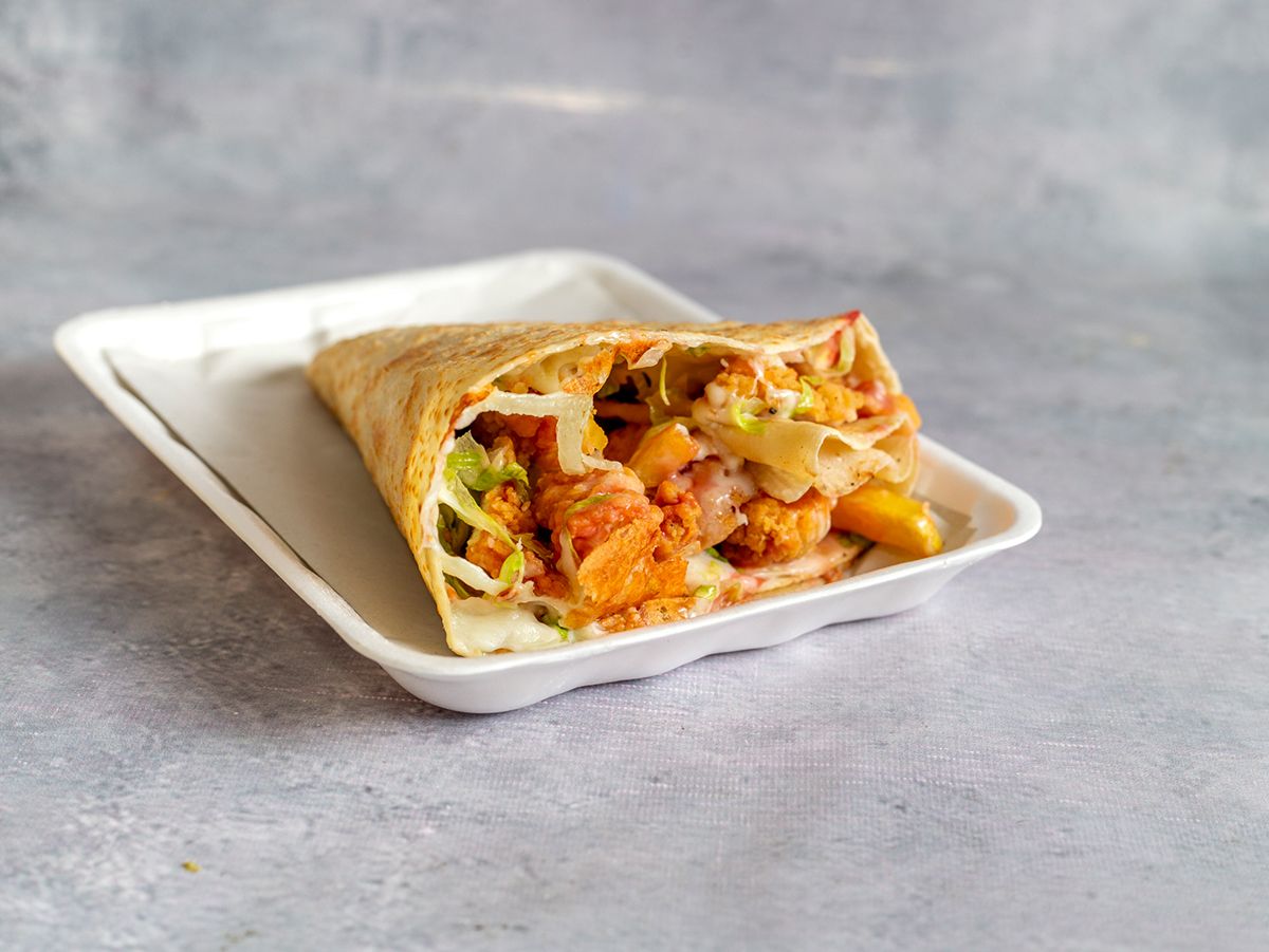 Zinger and Hot Dog Crepe