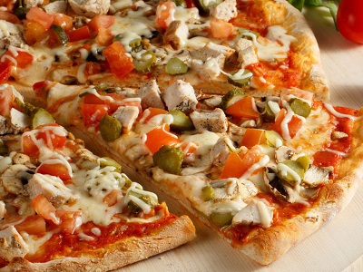 Chicken Shawerma Pizza