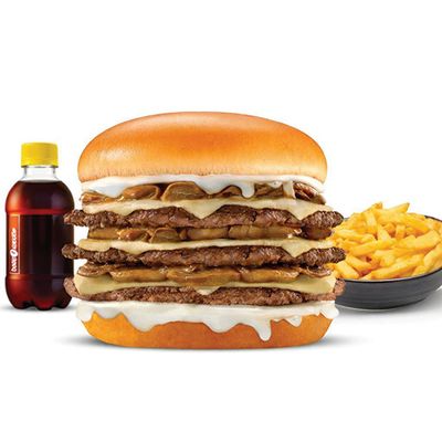 Creamy Mushroom Smash Burger Combo Offer