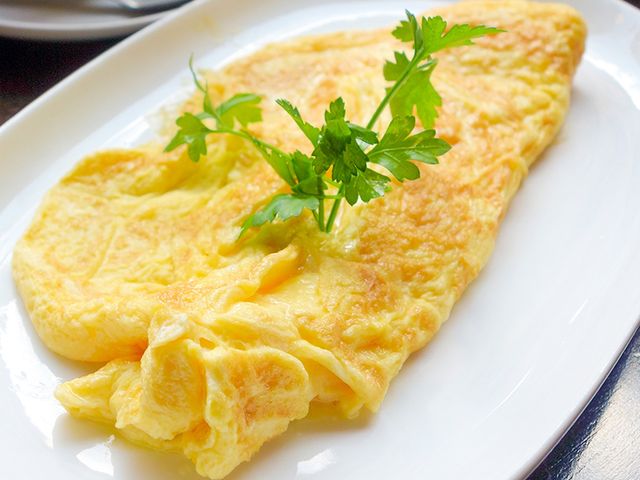 Omelette With Cheddar Cheese