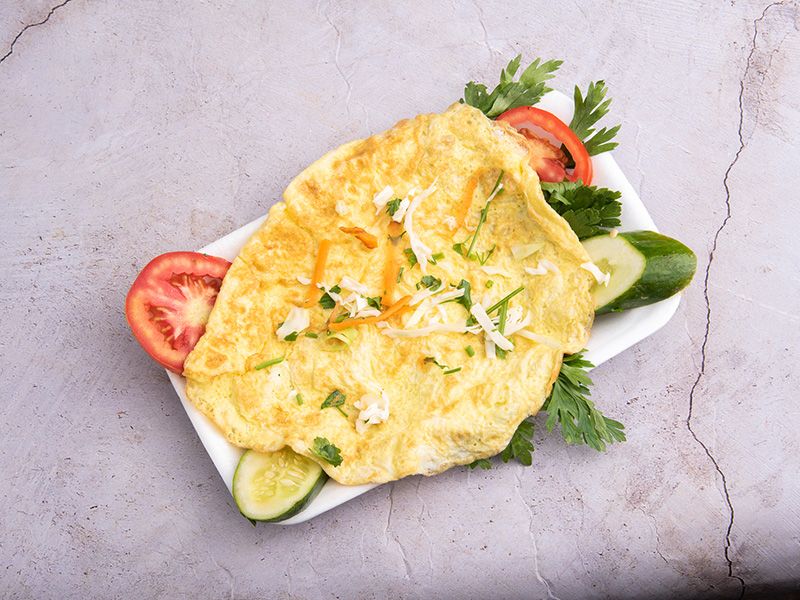Plain Omelette Plate