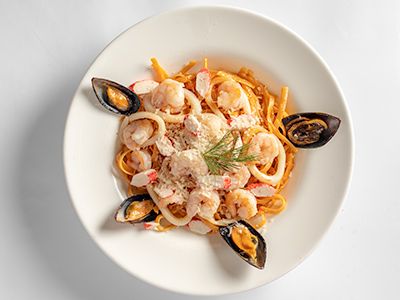 One Pot Seafood Pasta