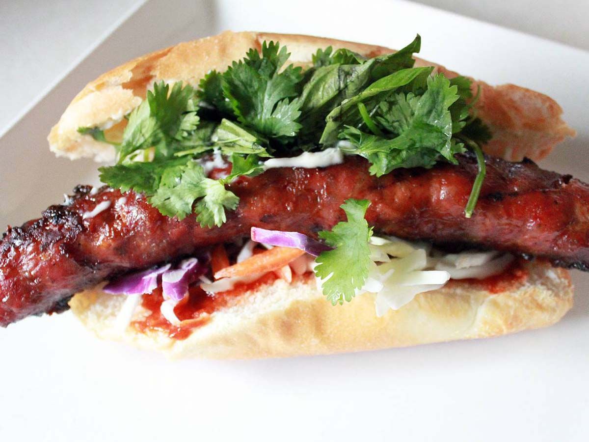 Oriental Sausage Sandwich