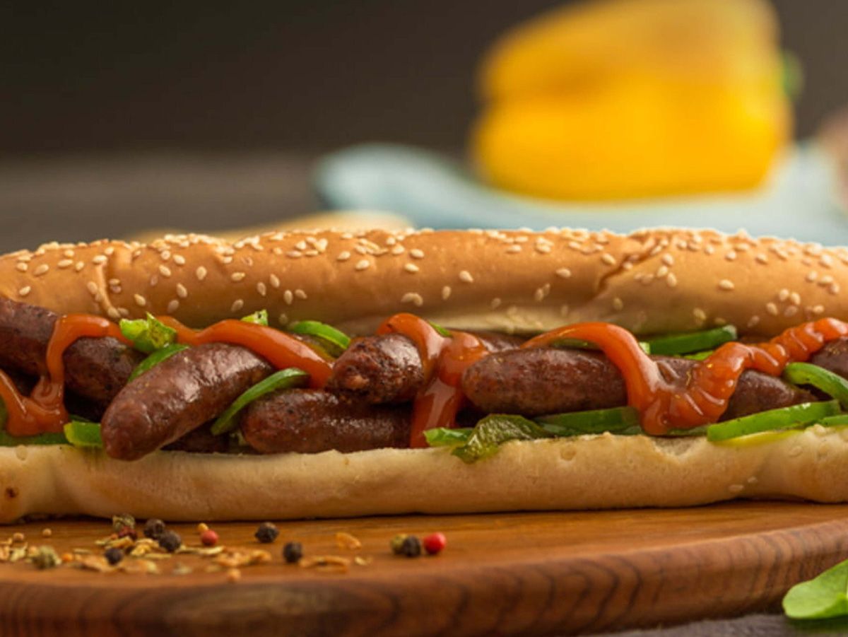 Large Oriental Sausage Sandwich
