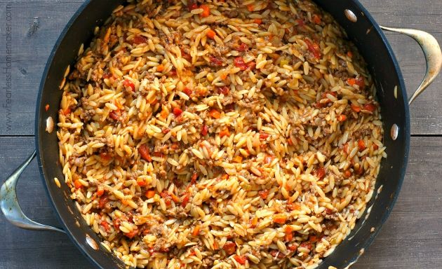 Orzo With Meat Casserole