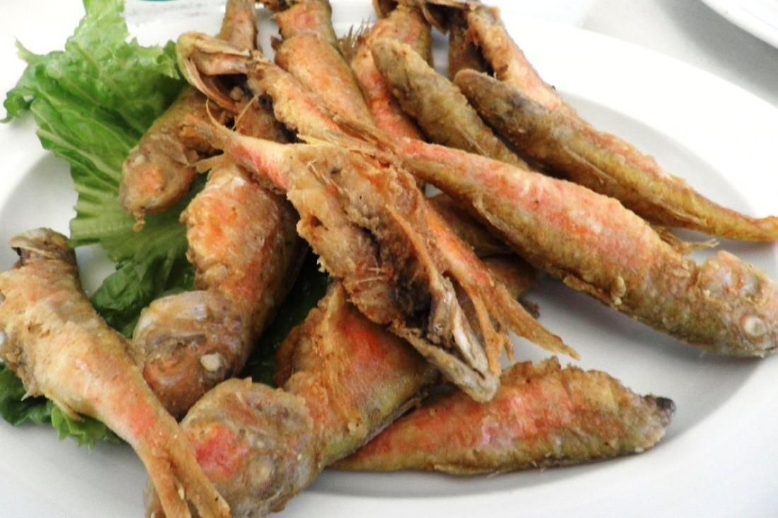 Fried Red Mullet Fish