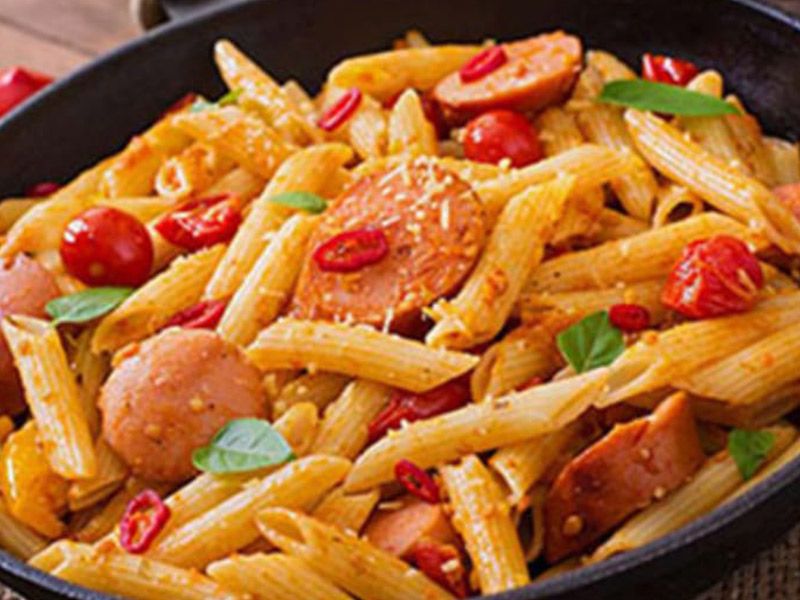Hot Dog Pasta