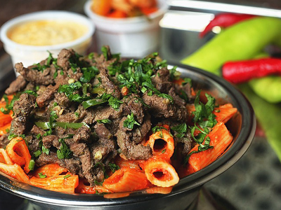 Liver Pasta With Red Sauce