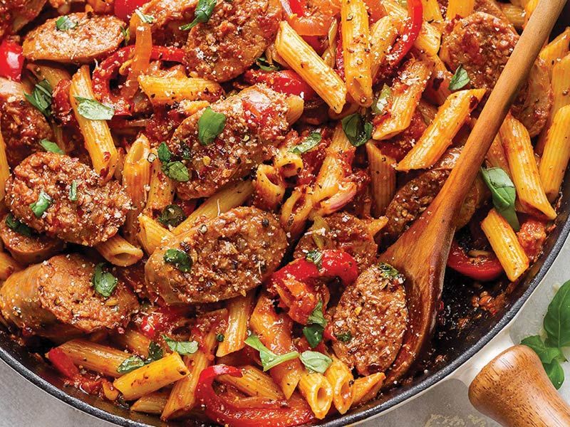 Oriental Sausage Pasta