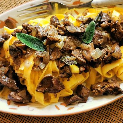 pasta with liver