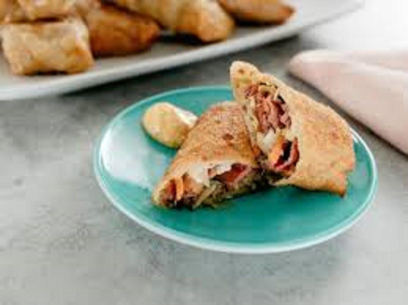 Pastrami roll pie