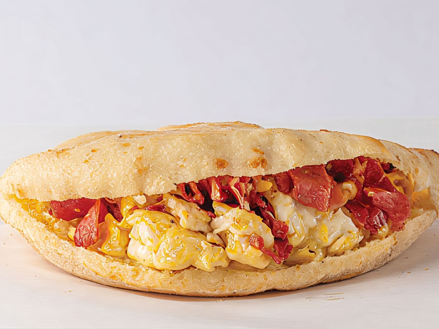 Pastrami egg sandwich