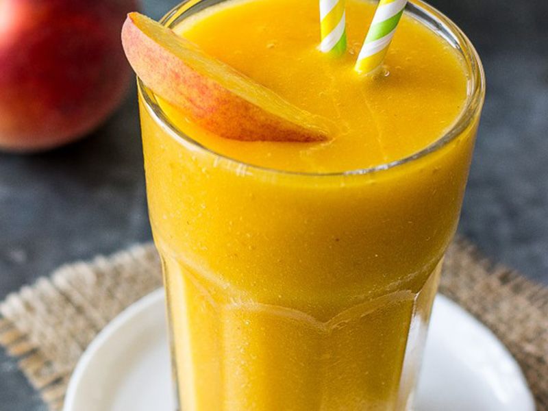 Peach And Mango Smoothie