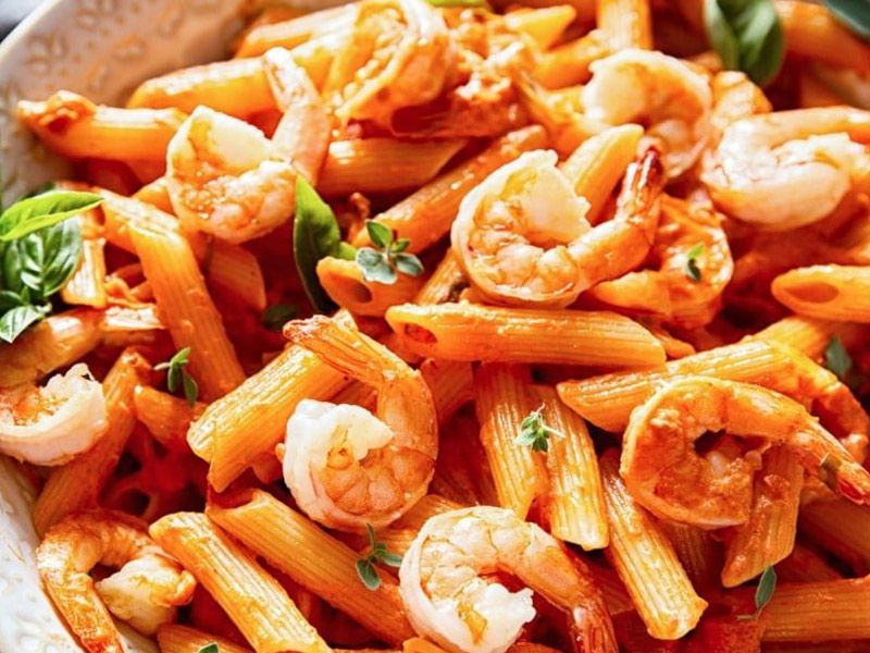 Shrimp Penne Pasta