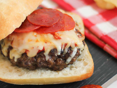 Pepperoni Beef Burger