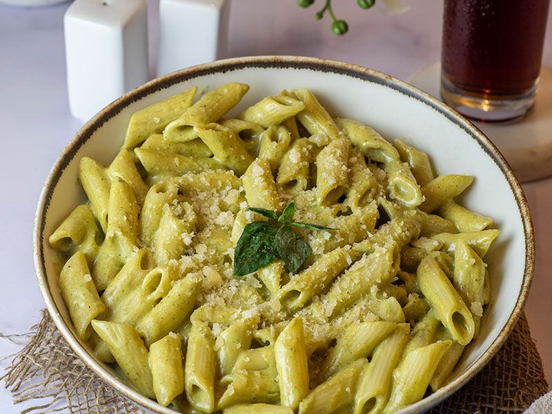Chicken Pesto Pasta Plate