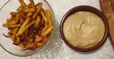 French Fries with Baba Ghannoug